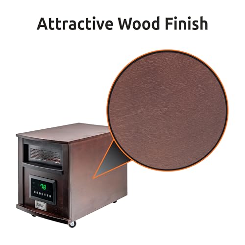 EZ-HEAT 1,500-Watt 18 inch Cabinet Space Heater with Remote Control, USB Charging Ports, Timer Function, Tip Over Switch & Overheat Protection, MT0018N8