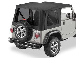 Bestop Window Set - Jeep '03-06 Wrangler TJ Exc. Unlimited (Black Diamond)