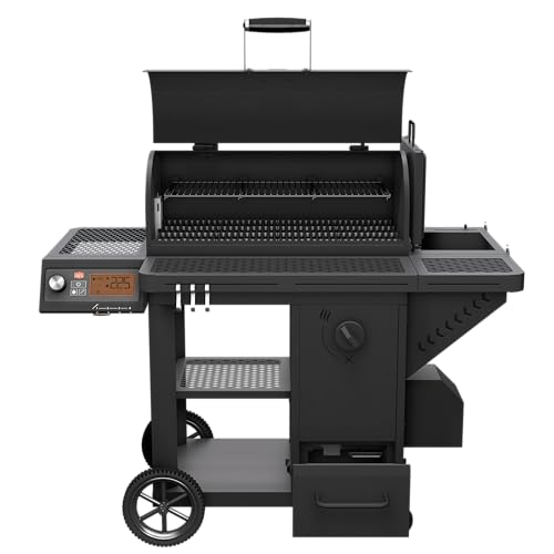 Oklahoma Joe's Tahoma Auto-Feed Charcoal 900 Deluxe Smoker and Grill, Black - 24203105