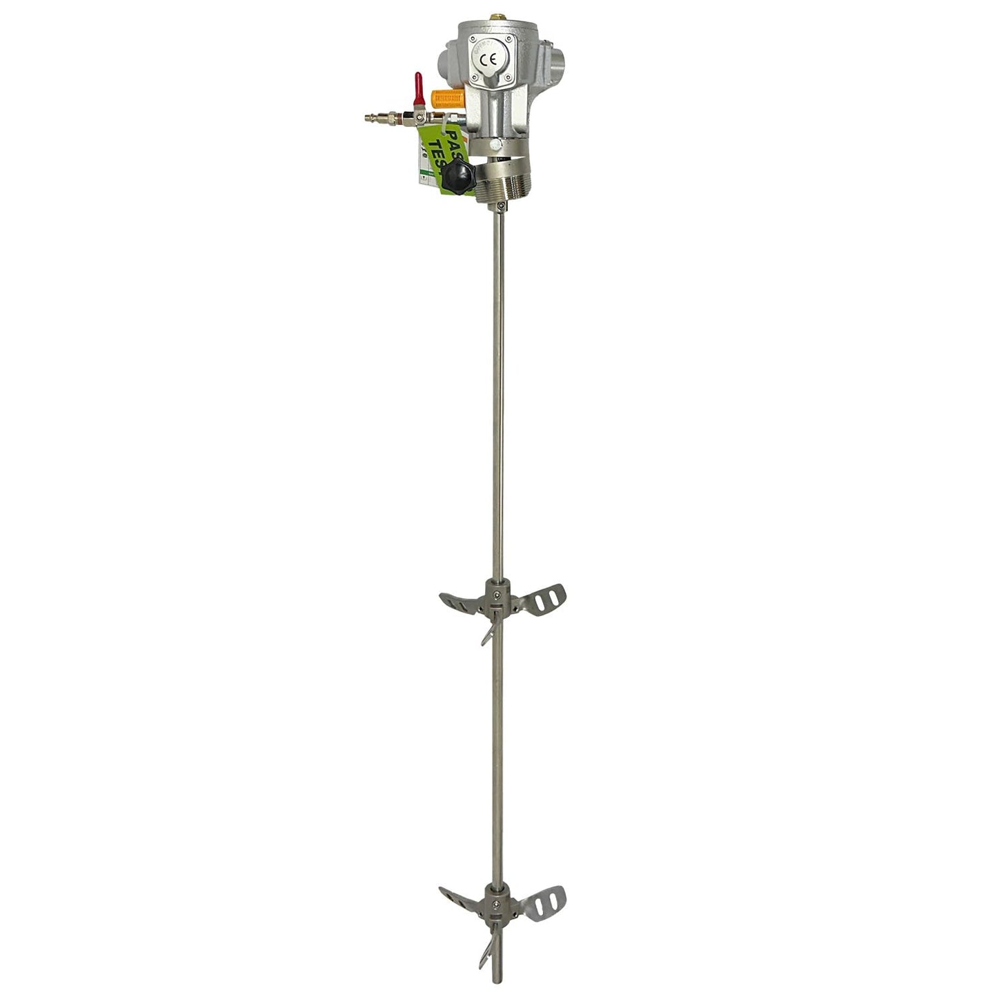 COSMOSTAR 55 Gallon Pneumatic Agitator 1/8HP Bung Mount Tank Barrel Drum Mixer | Pneumatic Bracket Mixer, Paint Stirring Machine Bracket Air Agitator Paint Mix Tool