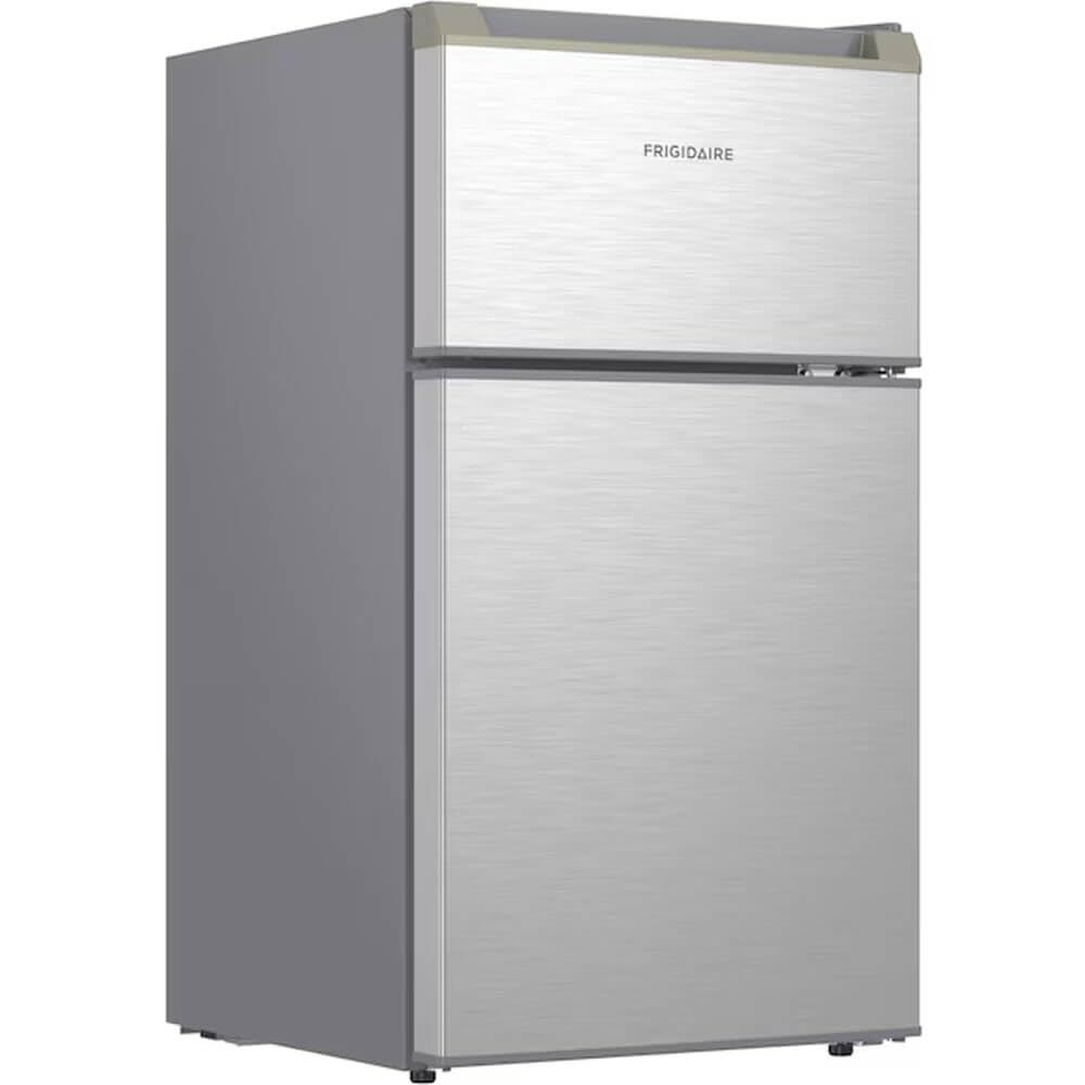 3.1 cu. ft. 2-Door Retro Mini Refrigerator in Stainless Steel