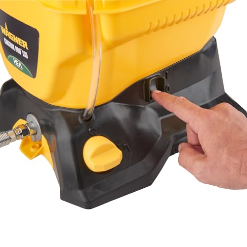 Wagner Spraytech 2435698 Control Pro 130 Paint Sprayer with T2 Gun, High Efficiency Airless Sprayer with Low Overspray, Yellow
