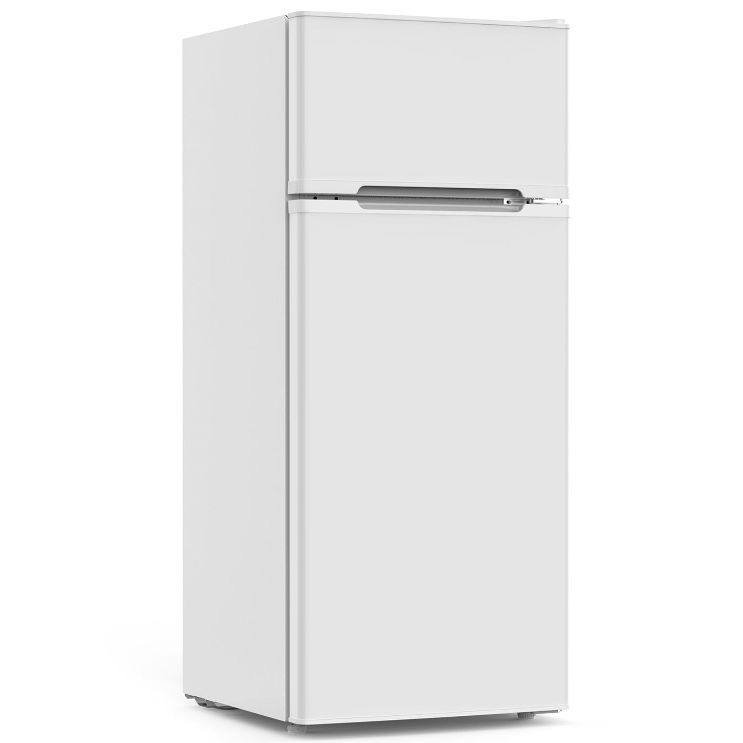 COWSAR 4.5 Cu.Ft Dorm Fridge With Freezer, 2-Door Compact Refrigerator With 2 Removable Shelves, 3 Level Adjustable Thermostat, Commercial Office Fridge for Bedroom, Kitchen, Apartment, Dorm, White