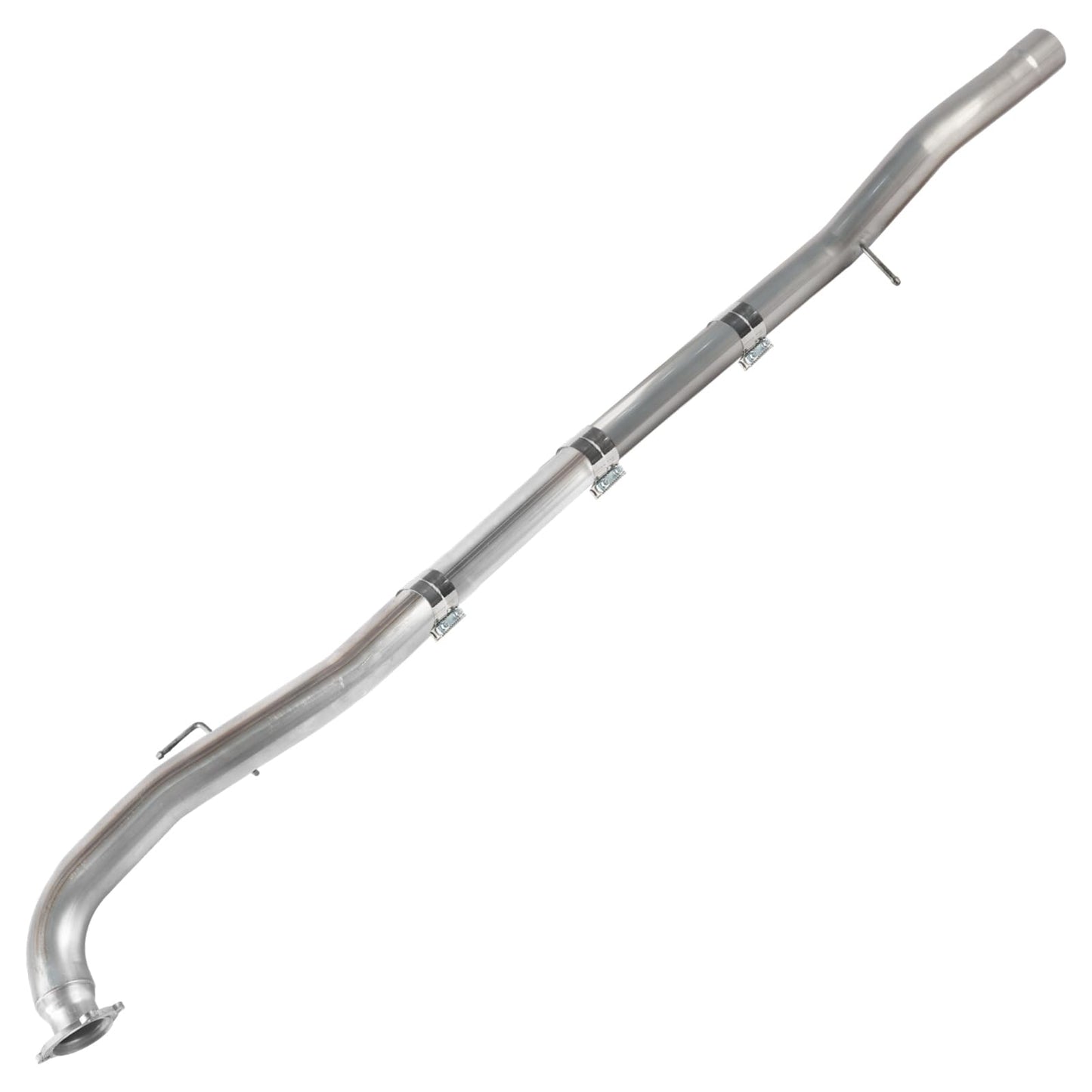 LELEHOKA 4 Inch Exhaust Pipe System Compatible with 2017-2024 Chevrolet Silverado 2500 HD 3500 HD & 2017-2024 GMC Sierra 2500 HD 3500 HD, with 6.6L Duramax Turbo Exhaust Pipe L5P
