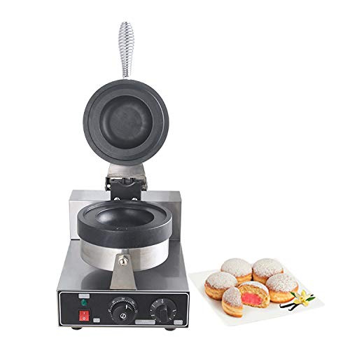 Kolice Commercial Gelato Panini Press Machine, Donut Ice Cream Dessert Italy Ice Cream Sandwich Press Burger Maker- 1300W, Timer and Temperature Control, Non-Stick Teflon Coating