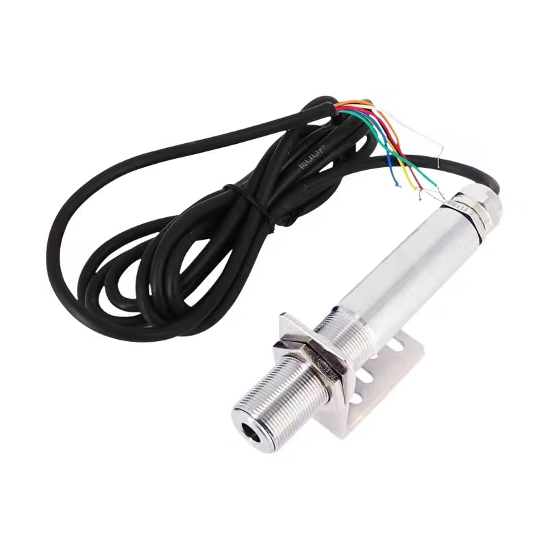 Industrial Grade Infrared Thermometer, Temperature Probe 0-500 ℃ 4-20mA Current Output Non-Contact Temperature Sensor Suitable for Food HVAC、 Chemical, Plastic, high Temperature Warning.