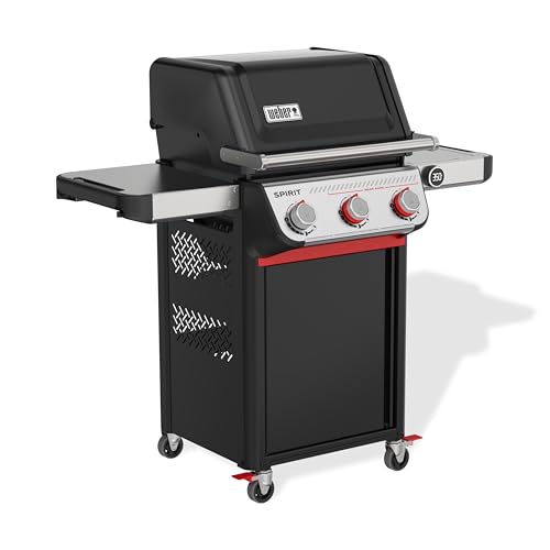 Weber Spirit EP-325 Liquid Propane Gas Grill for Outdoor Cooking and BBQ, 3 Boost Burners, Black