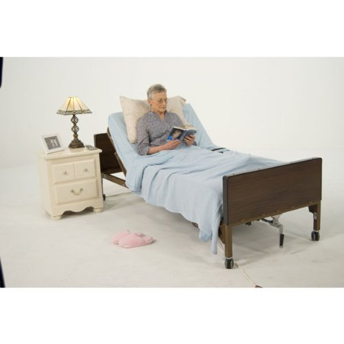 Drive Medical Full Electric Ultra Light Plus Hospital Bed, No Rails and No Mattress, 36 Inch