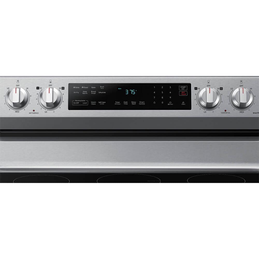 Samsung 6.3 Cu. Ft. Smart Freestanding Electric Range with No Pre-heat Air Fry & Convection, Stainless Steel, NE63A6511SS/AA