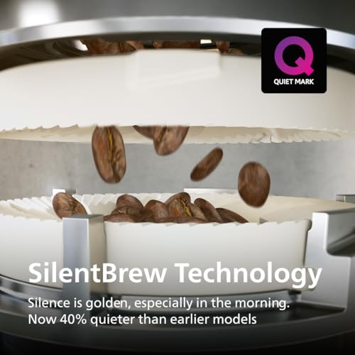 Philips 4400 Series Fully Automatic Espresso Machine, LatteGo Milk System, Integrated Grinder, 12 Hot & Iced Coffee Pre-Sets, Quick Start, SilentBrew, 15-Bar Pressure, Black Chrome (EP4444/90)