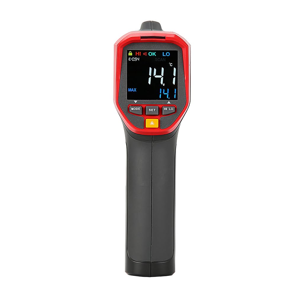 UNI-T UT302A+ Digital Industrial Infrared Thermometer, -32℃~700℃ (-25.6℉~ 1292℉) Non-Contact Industrial Infrared Thermometer for Industrial,Kitchen Cooking, Not for Human