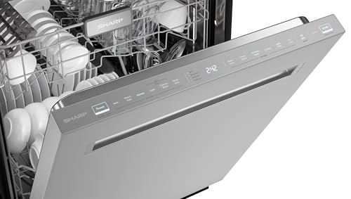 Sharp SDW6888JS 42 dBA Stainless Fully Integrated Built-in Smart Dishwasher