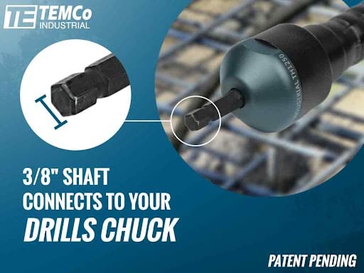 TEMCo Cordless Concrete Vibrating Tool, Drill-powered Concrete Vibrator