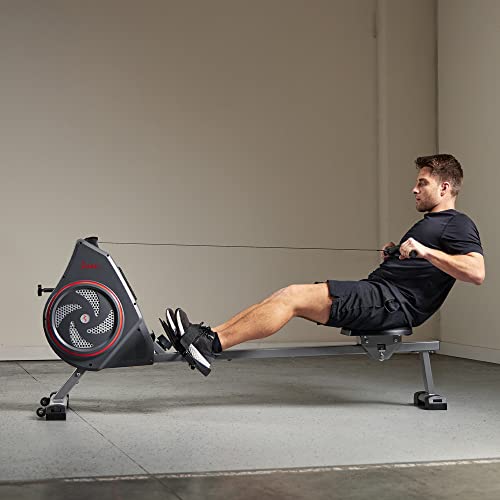 Sunny Health & Fitness Air+ Magnetic Rowing Machine with Exclusive SunnyFit App and Smart Bluetooth Connectivity -SF-RW520008
