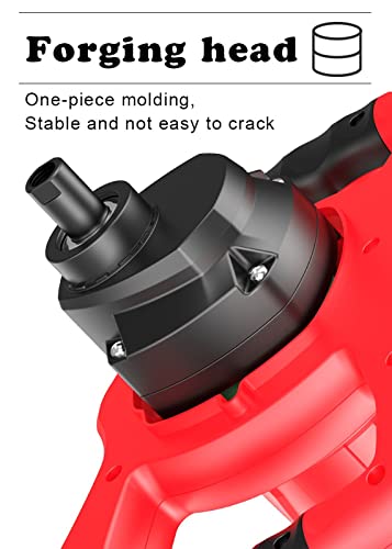 KJZQLMZ Concrete Mixer Handheld Mortar Mixer 3980W with 6 Speed Adjustment and Stainless Steel Paddle