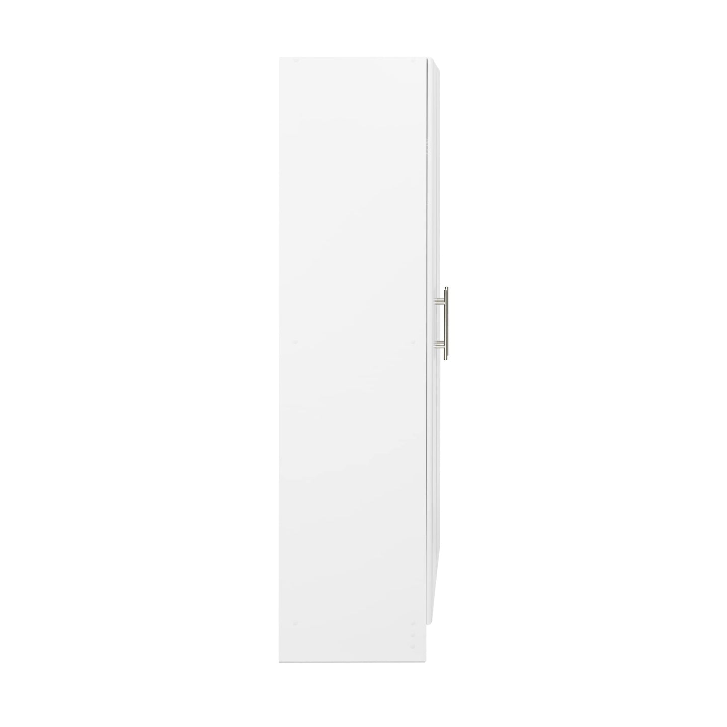 Prepac Elite Tall Garage Storage Cabinet & Pantry Storage Cupboard, 2-Door Freestanding Bathroom or Pantry Cabinet with Adjustable Shelves, 16" D x 32" W x 65" H, White