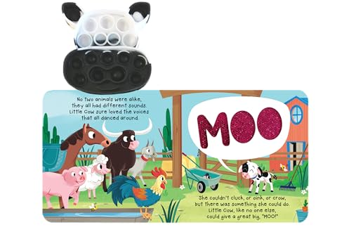 Fidgimals Little Cow Animal Farm Baby Book | Educational Children's Books, Sensory Board Book with Pop It Fidget Toys, Perfect Sensory Toys for ... Books with Sensory Fidget Popper Animals)