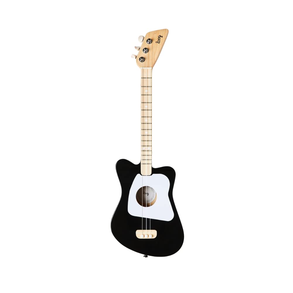 Loog Mini Acoustic kids Guitar for Beginners 3-strings Ages 3+ Learning app and lessons included