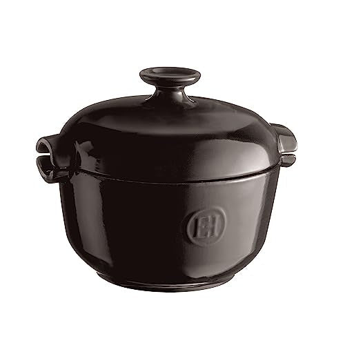 Emile Henry 2.5 qt Rice Pot | Charcoal