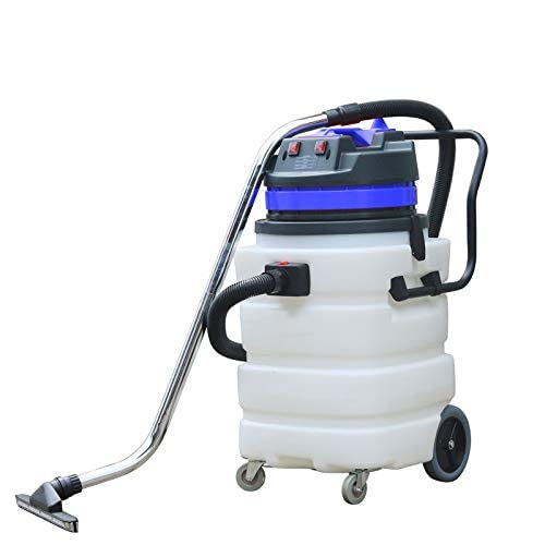 Farag Janitorial Industrial Vacuum Cleaner Wet/Dry - 2 Motors - Front Squeegee - 24 Gallon