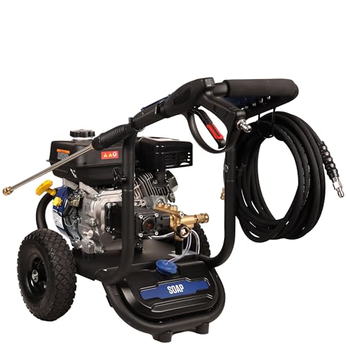 Westinghouse WPX3600 Gas Pressure Washer, 3600 PSI and 2.7 Max GPM, Onboard Soap Tank, Spray Gun and Wand, 5 Nozzle Set, for Cars/Fences/Driveways/Homes/Patios/Furniture
