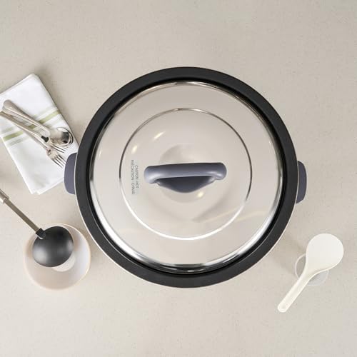 Restaurantware Commercial Rice Cooker 60 Cup Heavy-Duty Steel Industrial Rice Warmer With Nonstick Interior Black Ideal For Catering And Buffet Use