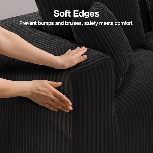 Novilla 141" Modular Sectional Sofa, Modern Cloud Sectional Couch with Smarts Coil® Support, U-Shape Boneless Couch for Living Room Apartments Bedroom, No Assembly Required (4 Seater + 2 Ottoman)