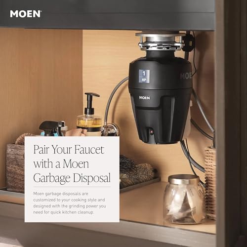 Moen Inara Matte Black Pulldown Kitchen Faucet with Power Boost, Modern Kitchen Faucet, One-Handle High Arc, Easy Installation, 87463BL
