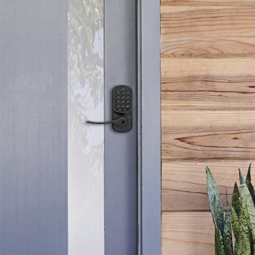 Yale Assure Lever Keypad with Z-Wave in Black Suede
