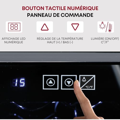 Koolatron Urban Series 20 Bottle Wine Cooler, Black Thermoelectric Wine Fridge, Freestanding Wine Refrigerator for Home Bar, Small Kitchen, Apartment, Condo, Cottage, RV