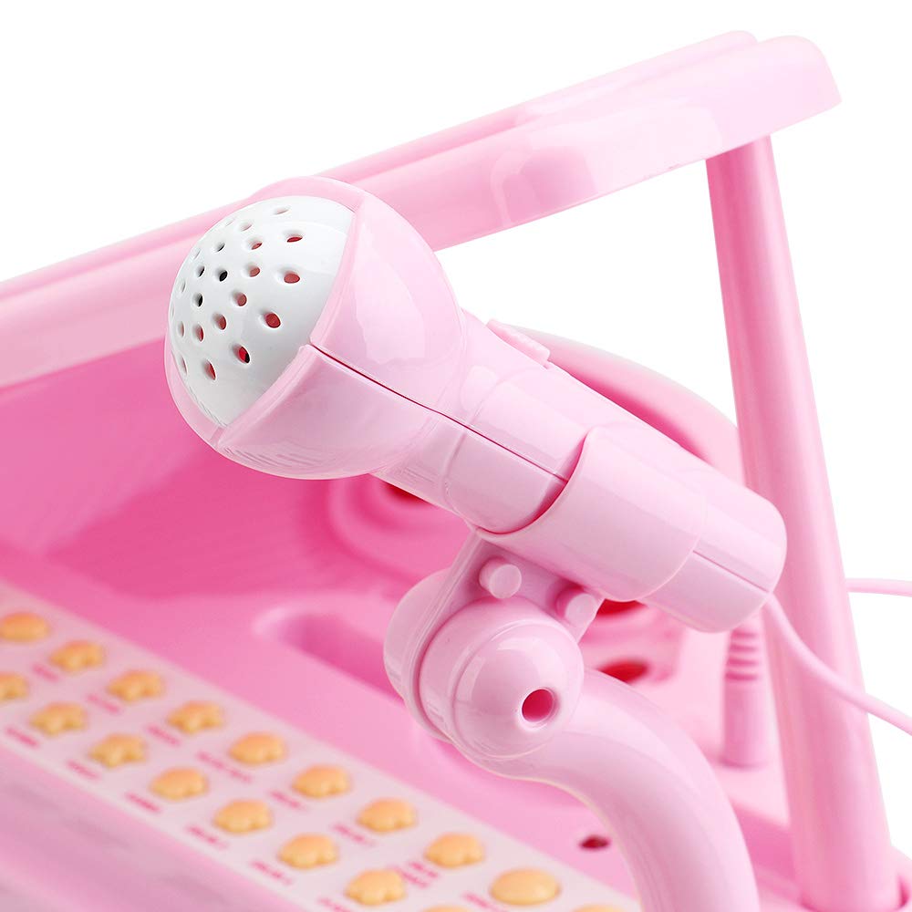 Amy&Benton Toddler Piano Toy for Baby Girls Pink Toy Piano Keyboard for 2 3 4 Year Old Birthday Gifts for Girls