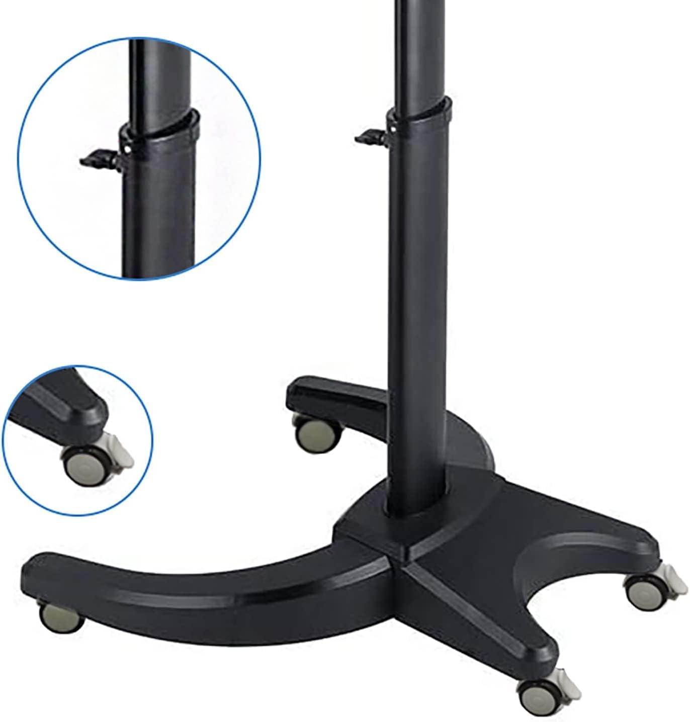 Elitzia 7 Color Hair Steamer Black Hooded Micro Mist Ozone for Natural Black Hair Adjustable Height Wheels 3 Mode 5 Level Time Temperature Control Dye Perm Hair Professional Home ET1408T