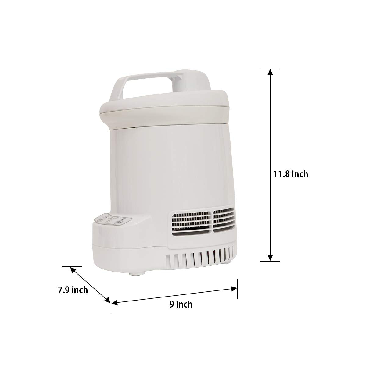 Total Chef Ice Cream Factory Automatic Electric Ice Cream Maker, 1.3 qt (1.2L), White, Make Easy Homemade Frozen Yogurt, Sorbet, Gelato with Fresh Ingredients, No Salt or Pre-Freezing Needed,TCIF06-A