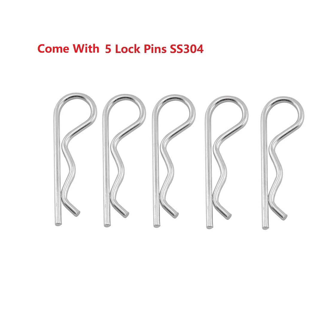 GRILLJOB 5PC Heavy Duty Cast Stainless Steel 304 BBQ Grill Burners Bull Grill Replacement Parts for Cal Flame Aussie Blaze Thermos Turbo and More