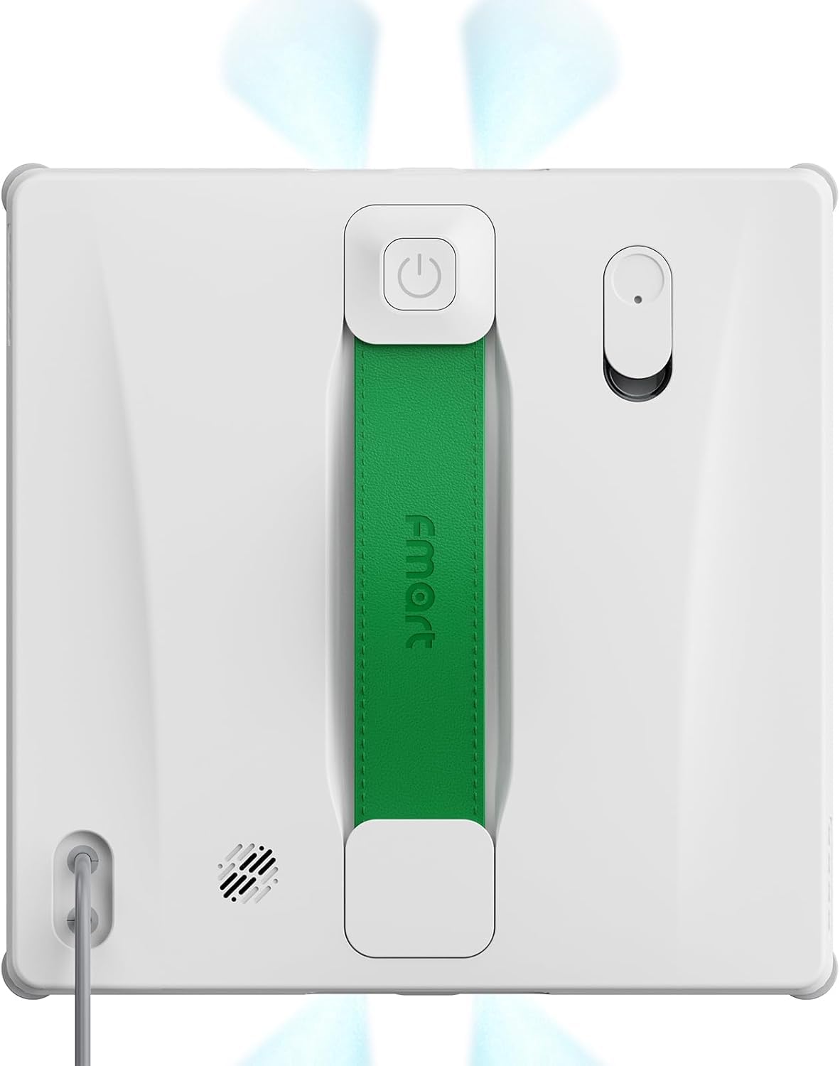 FMART W8 Mini Window Cleaning Robot, 8000Pa Suction, Ultra-Slim 2.36 in, 4-Way Ultrasonic Spray, Edge-Cleaning Route, Smart Path Planning, 9-Stage Safety, App & Remote Control