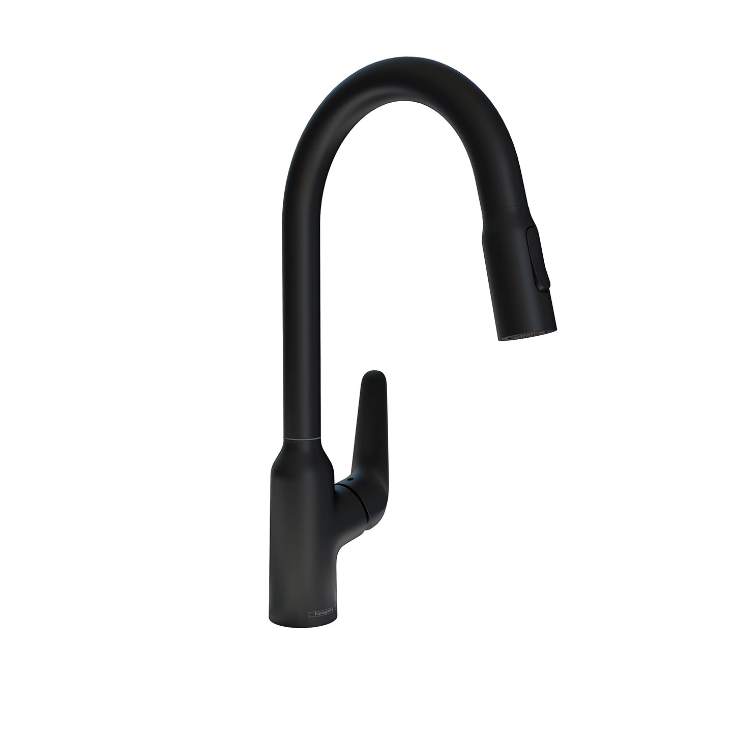 hansgrohe Focus N Black High Arc Kitchen Faucet, Kitchen Faucets with Pull Down Sprayer, Faucet for Kitchen Sink, Matte Black 71800671