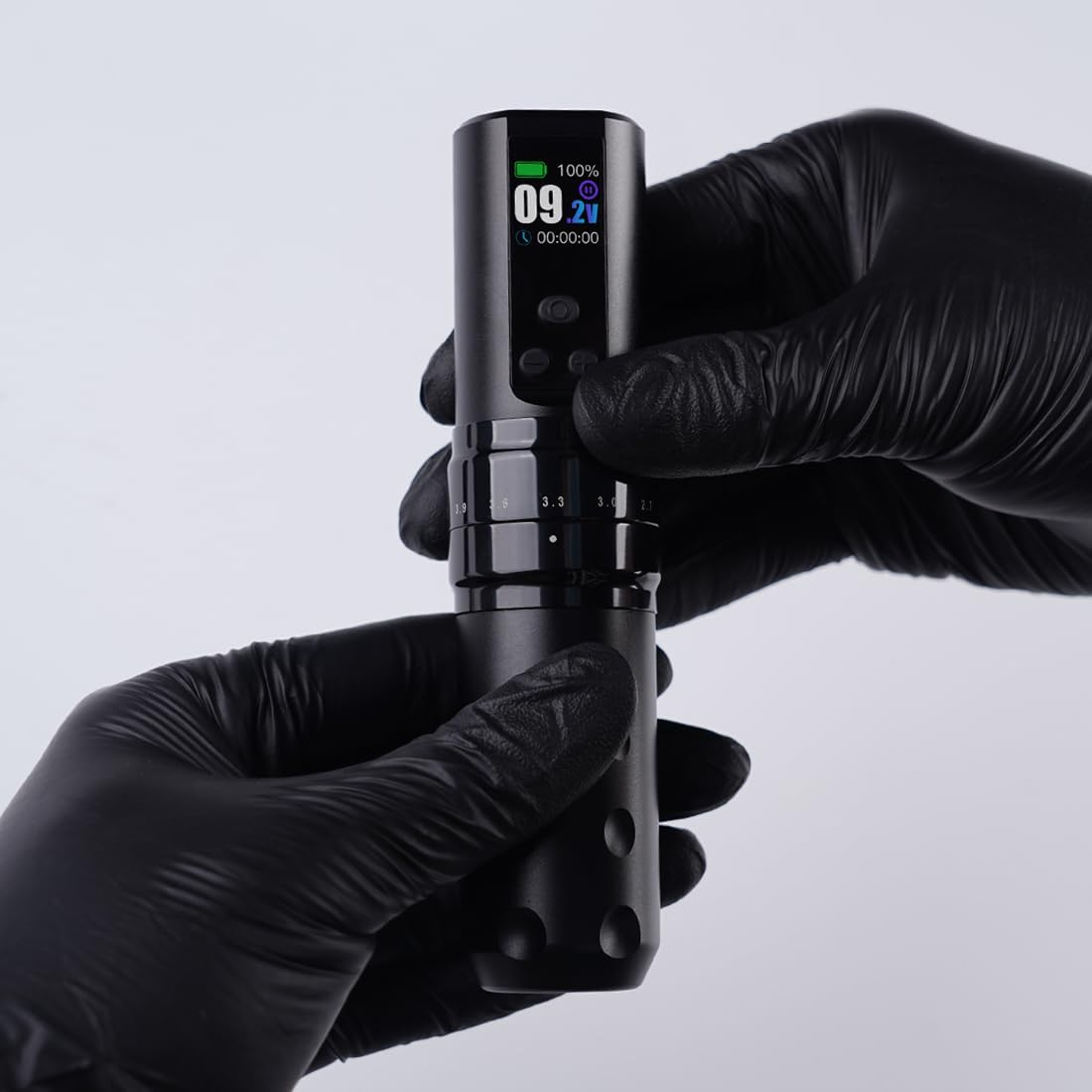 Mast Fold2 Pro Tattoo Gun, Wireless Rotary Tattoo Pen Machine, Real 7 Strokes Length, 2 Batteries 2,000mAh Power Supply Extra Battery, Mcore Tattoo Motor P-076
