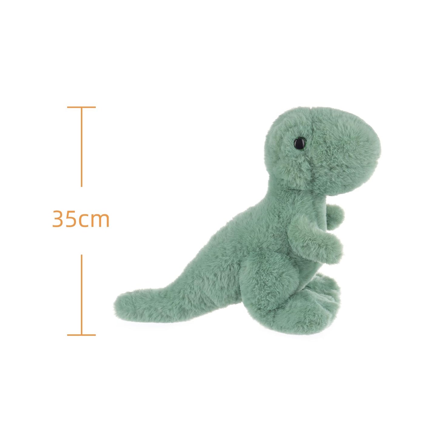 Apricot Lamb Toys Plush Green Dinosaur Stuffed Animal Soft Cuddly Perfect for Girls Boys (Medium, 14 Inches)