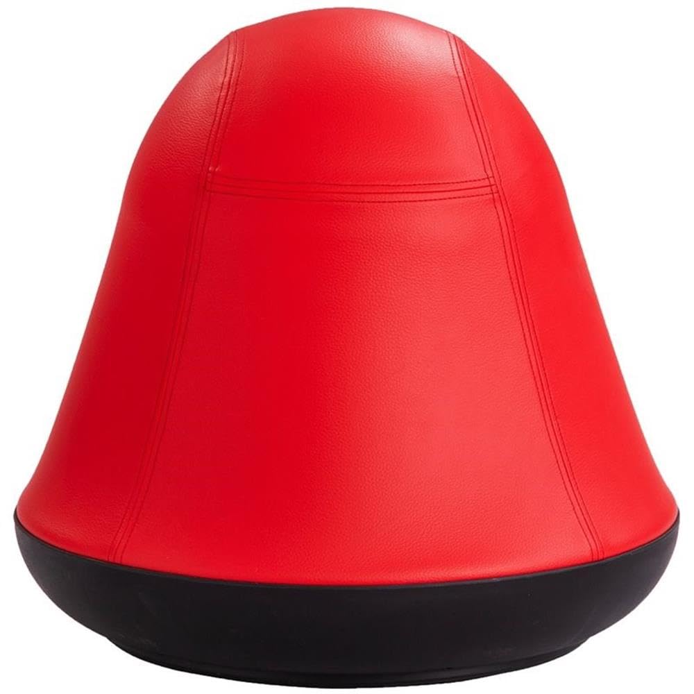 Safco Runtz Swivel Ball Chair for Kids, Anti-Burst, Exercise Ball Chair, 360° Rotation, Supports Movement, Better Posture and Balance, Red
