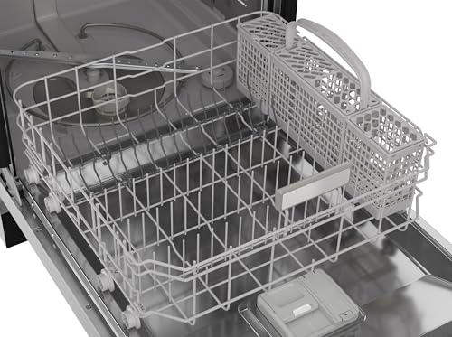Sharp SDW6506JS 24-inch Stainless Steel Dishwasher, 49 dB, Third Rack, 12 Place Settings, Front Touch Controls