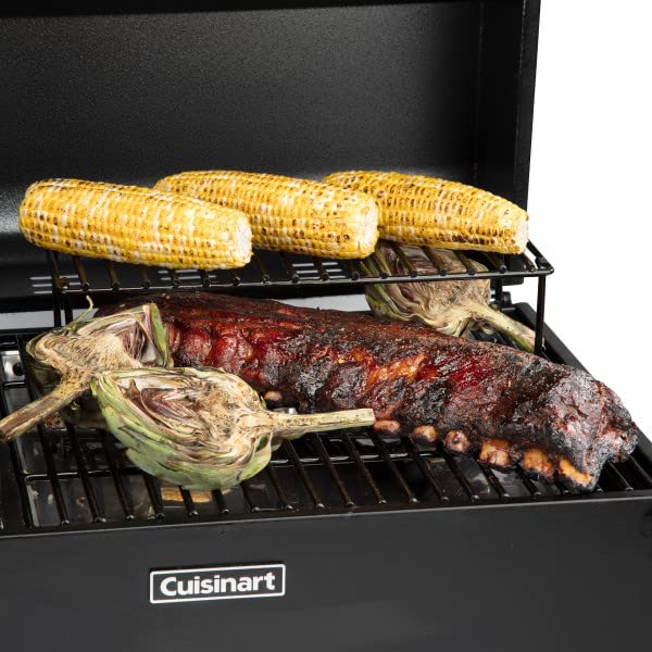 Cuisinart 8-in-1 Portable Wood Pellet Grill and Smoker, Compact for RV, Tailgates, Camping, and Backyard Cooking, Smoky Flavor, Versatile Meat Smoker