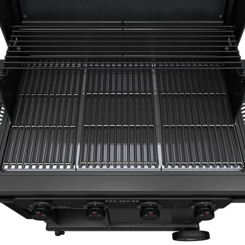 Charbroil Pro Series with Amplifire Infrared Technology 4-Burner Propane Gas Grill Cabinet with Side Burner, Black - 463281024