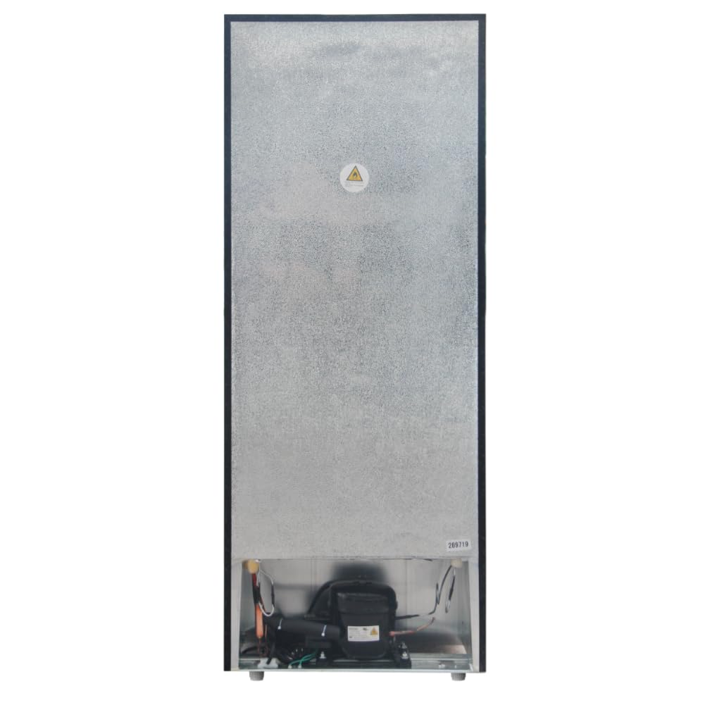 HAMILTON BEACH 2 Door Apartment Size Refrigerator with Freezer, 7.5 cu. ft, Retro Black