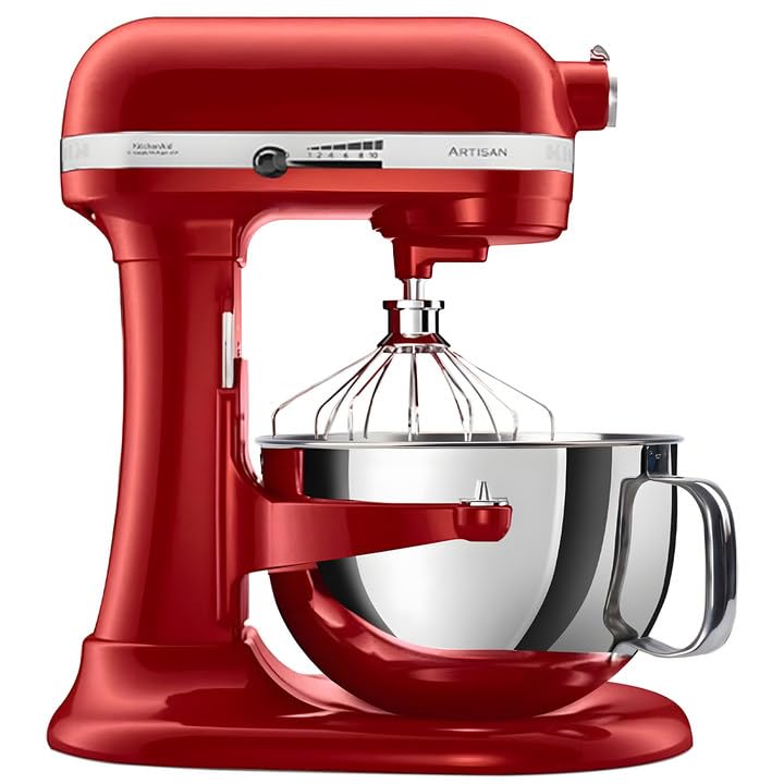 K45WW Stainless Steel 6 Wire Whip Attachment for KitchenAid 4.5-5 Quart Tilt-Head Stand Mixer Whisk Attachment for Whipping Egg Whites, Cream and Cake Batter, Fast Whisk Attachment fits