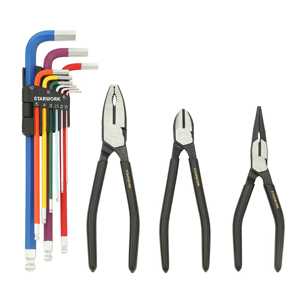 STARWORK TRUE MECHANIC™ 305-Piece Mechanics Tool Set, 120T SAE&Metric Reversible Ratcheting Wrench, Professional