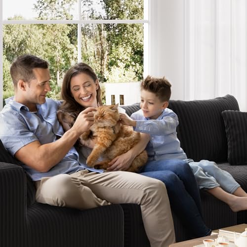 Novilla 141" Modular Sectional Sofa, Modern Cloud Sectional Couch with Smarts Coil® Support, U-Shape Boneless Couch for Living Room Apartments Bedroom, No Assembly Required (4 Seater + 2 Ottoman)