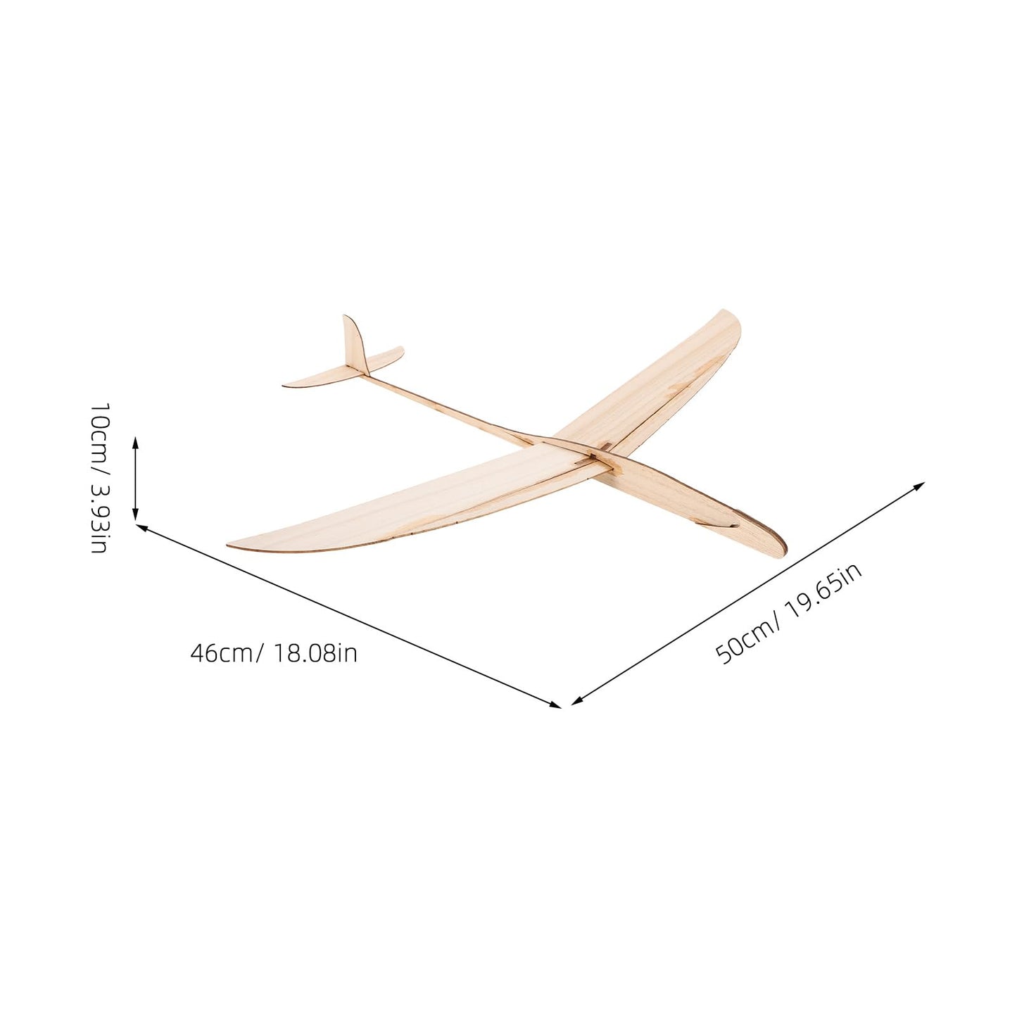 FOYTOKI Wooden Hand Thrown Glider Plane Kit DIY Model Aeroplane for Boys and Girls Adults Hand Launch Glider for Indoor Outdoor Play