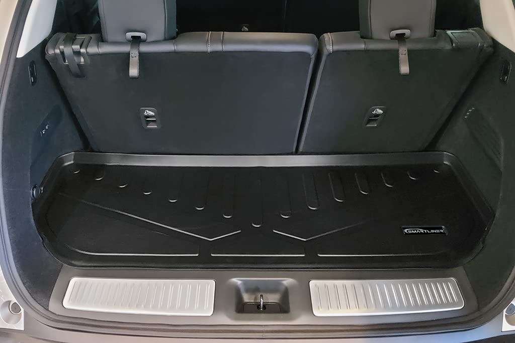 SMARTLINER Custom Fit Floor Mats 3 Rows and Cargo Liner Behind 3rd Row Set Compatible with 2022-2025 Infiniti QX60