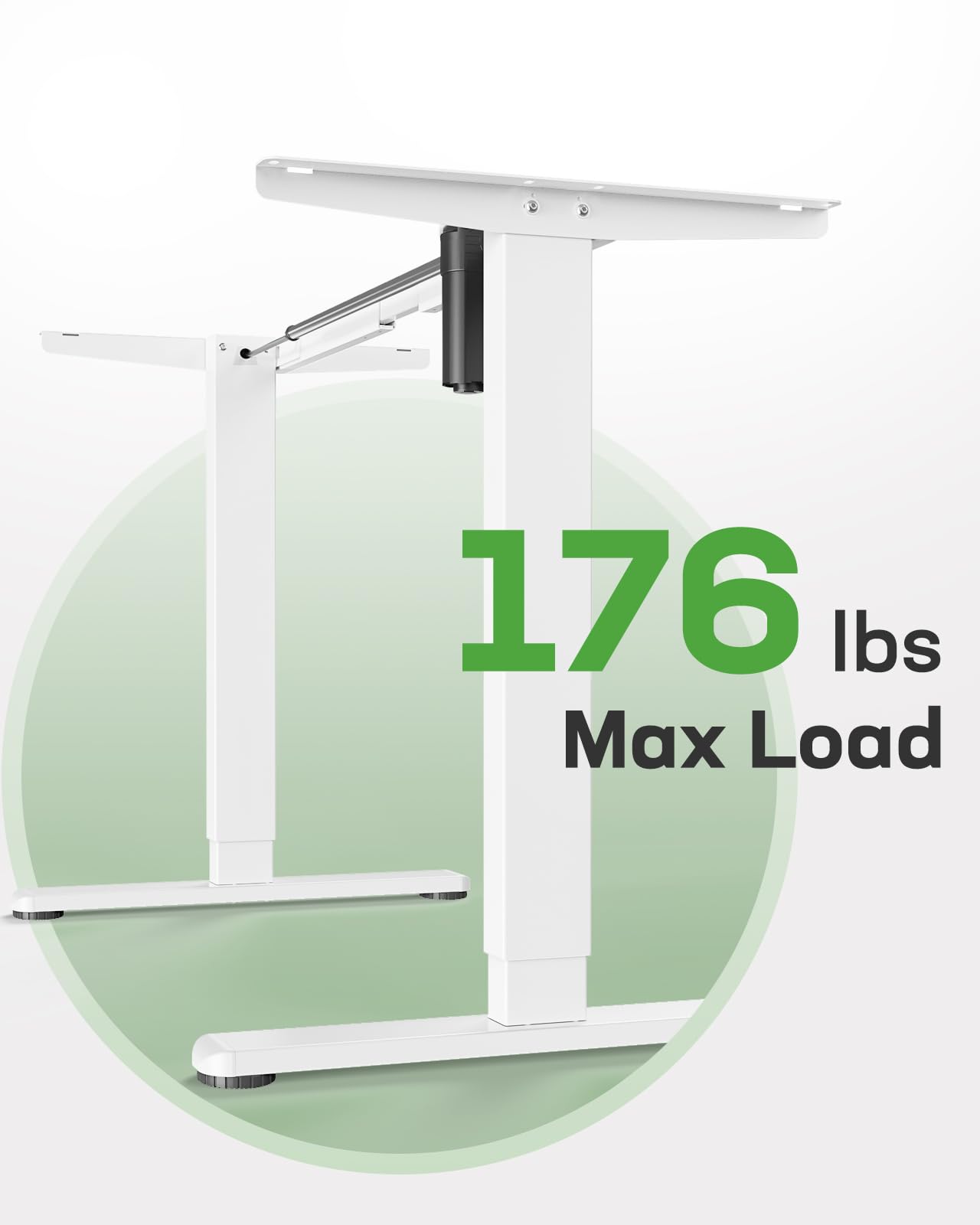 Marsail Standing Desk Frame,Electric Standing Desk Legs with Powerful Motor,Height-Adjustable Desk Frame with 176 lbs Max Load for Various Desktops,Stand up Desk Legs with 4 Memory Presets, Frame Only