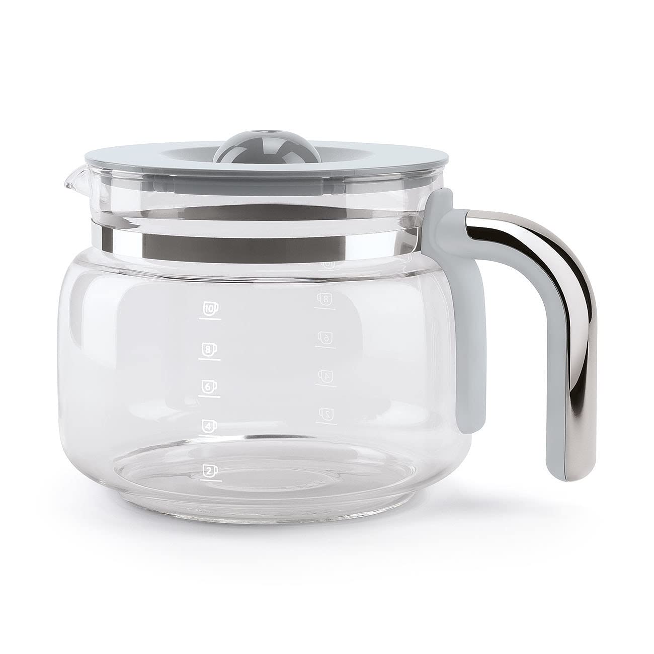 Smeg DCF02SSUK Drip Coffee Machine, Auto-Start Mode, Reuseable Filter, Digital Display, Anti-Drip System, Aroma Intensity Option, 1.4 Litre Tank, Stainless Steel